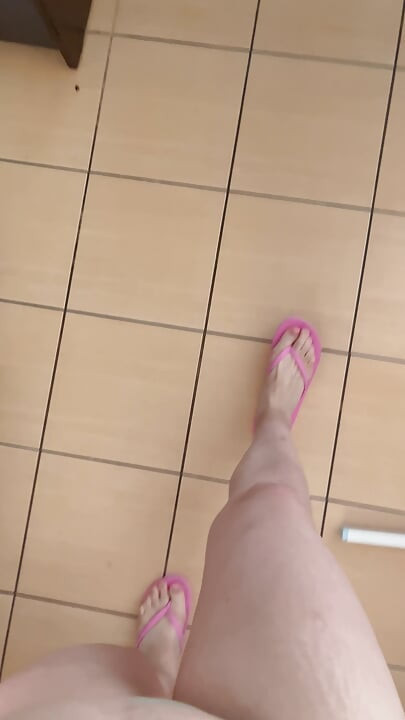 POV: Sounds of Flip-flops Walking