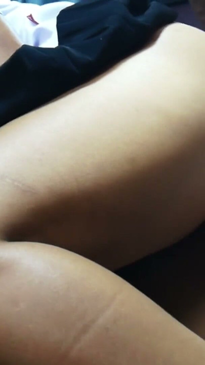 Doggy fuck my Thai Student wife then cum on her skirt | Clip 1