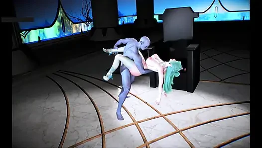 Digital Goddess Glow: besar bangkit- hentai animasi 3D