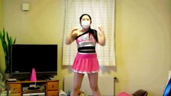 Bailarina japonesa de grandes tetas
