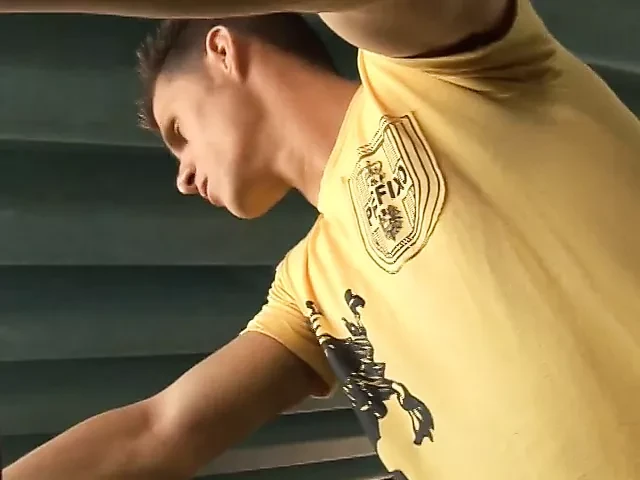 Two sexy men encounter each other at the gym for gay sex