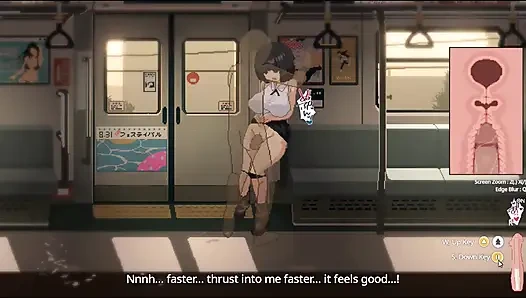 Хентай игра - Train45 - хентай Reina, полная сцена из галереи