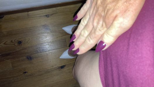 Purple dress Purple nails