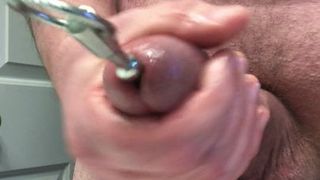 Sounding with cock pump