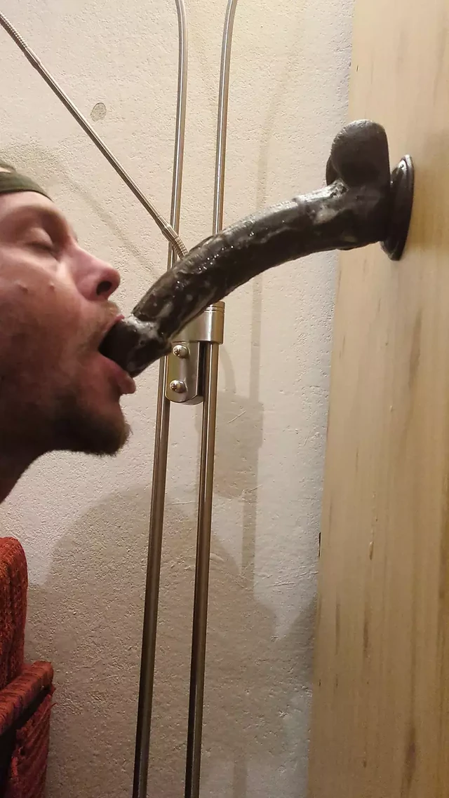 Sloppy saliva dildo deepthroat 9