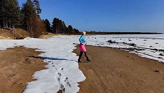 Sexy outfit for spring walk