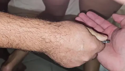 My Cuckold Put Lubricant on the Eater's Cock for Him to Eat My Ass -hotwife in Anal