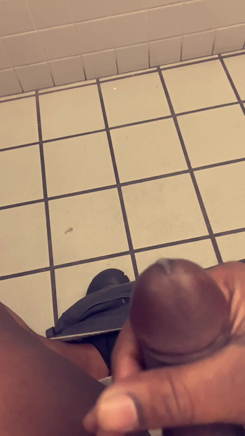 Jerking off in circle k bathroom