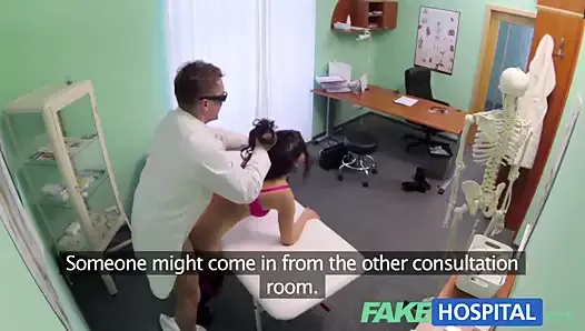 Fake Hospital Doctors magic cock produces vocal orgasm