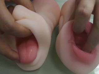 Boca masturbador en prueba