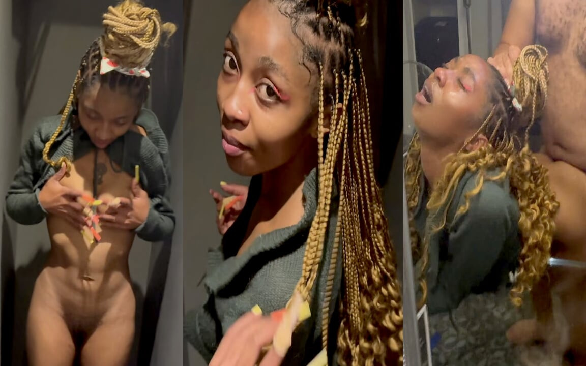 Tiny Teen Fucked Like a Rag Doll. Ebony Throat Fucked, Spit on, and Rimming Facial