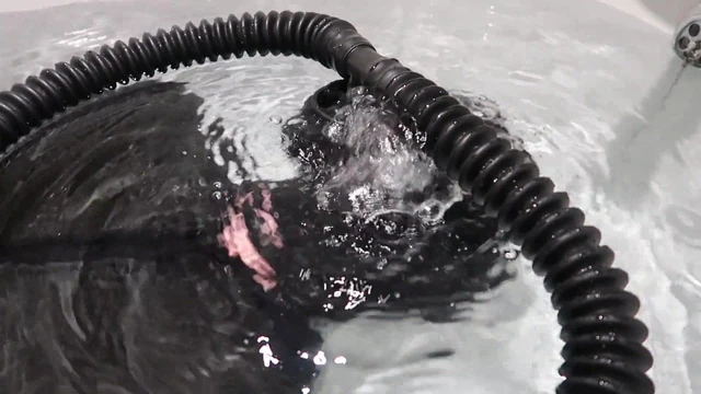 Neoprene Sack & Gasmask Underwater