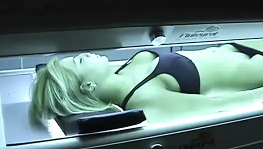 Farting on the tanning bed