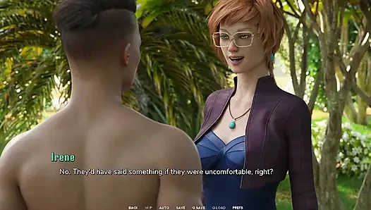 Taboo University - Busty Red Head with Glasses Exposes Her Massive Cock to Us - 3D Porn Games