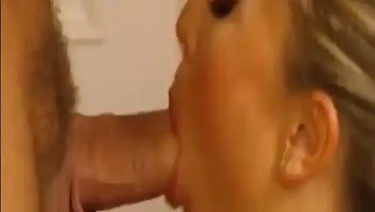 Slut Sucks Cock and Gets Messy Facial Outdoors