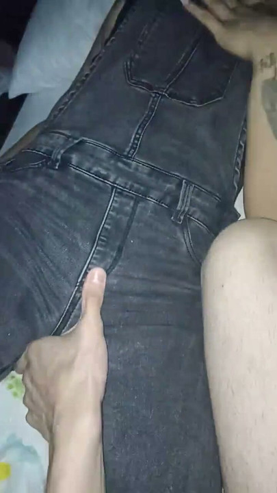 18 year old brunette big saggy tits from New York United States fucking her stepbrother's big dick | Clip 1