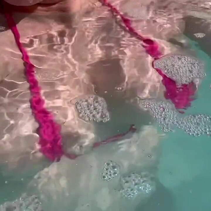 Artemisia Love Sexy and Horny Underwater Showing Her Big Tits in a Super Micro Bikini and You Can See Her Aureolas…