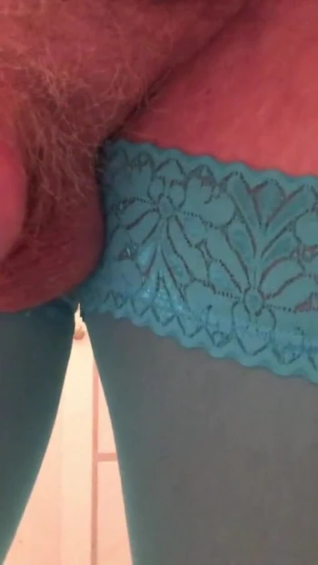 Spectacular moment from "Pissing, then I oum 2 times.. Crossdresser twists his nipples, drips precum, pisses, estims and"