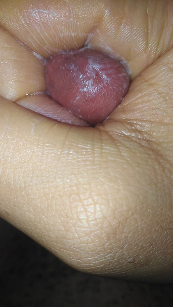 Masturbating