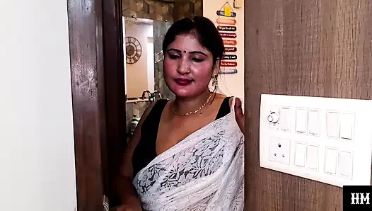 An Indian Asian desi sister-in-law got excited while watching a love video with her husband’s sister and then started