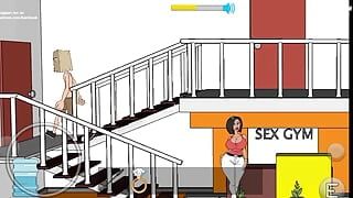 Cartoon sex at the gym enjoy  . Find key for sex  cum face ..