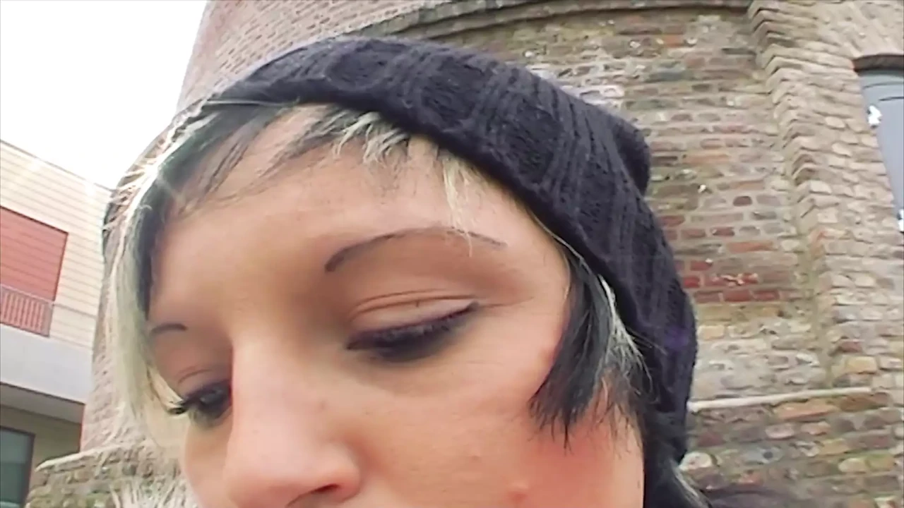 A wild German lady loves masturbating after a walk