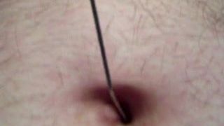 Innie deep belly button paperclip probe