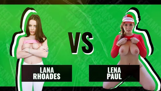 Bataille des nanas - Lana Rhoades vs Lena Paul - le concours ultime de gros seins naturels