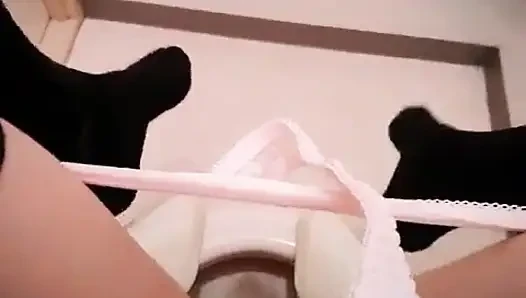 Secretly Masturbating in the Toilet of My Boyfriend's House