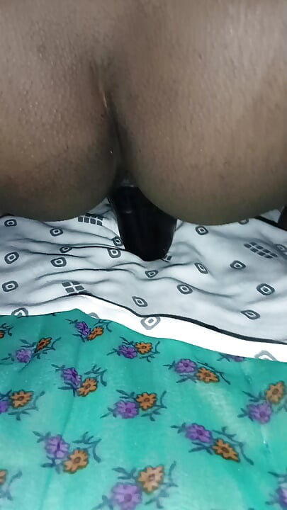 Sister-in-law masturbating with huge eggplant