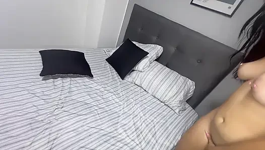 I went into my room to masturbate in front of her and ended up fucking.
