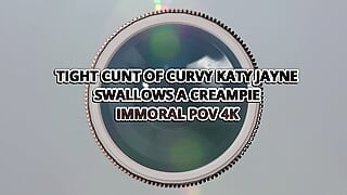 Tightest Cunt In England Swallows A Creampie! Curvy Katy Jayne Pounded In Pov – Immoral Pov 4k
