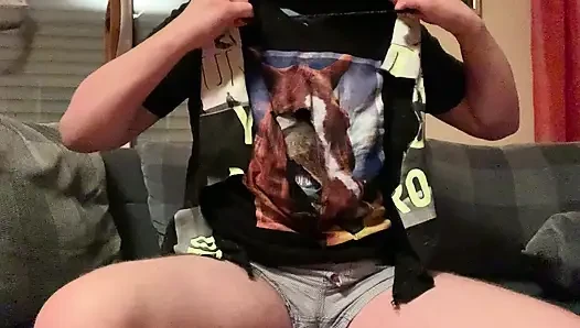 I tear my clothes off and jerk off like hell