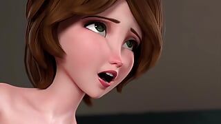 Big Hero 6 - первый анал тети Cass (Анимация со звуком)