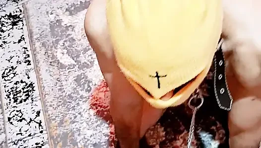 Part 3  Foot on His Back, Collar On, Laughing While I Humiliate My Slave