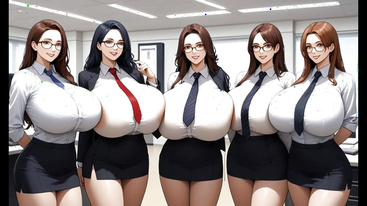 Офисные сиськи лесбиянки, Ai Анимация