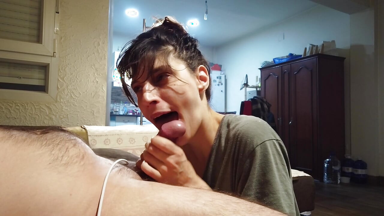 Tongue Job and Cock Bursting Milk