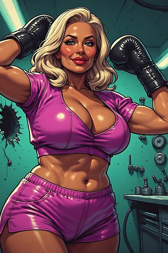 Sexy Women Boxercise Art