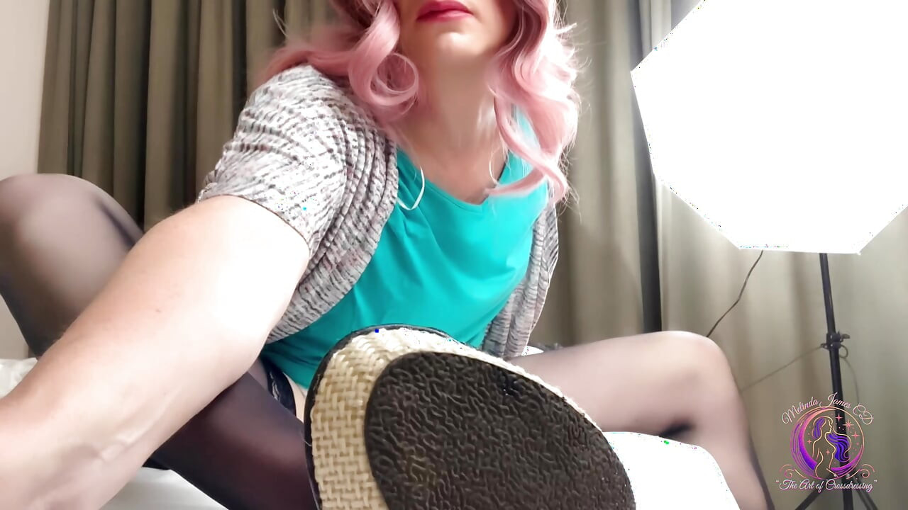Green Velvet Bed Time Crossdressing