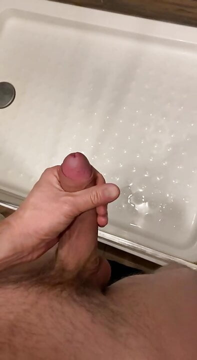 Masturbation in the toilet at home