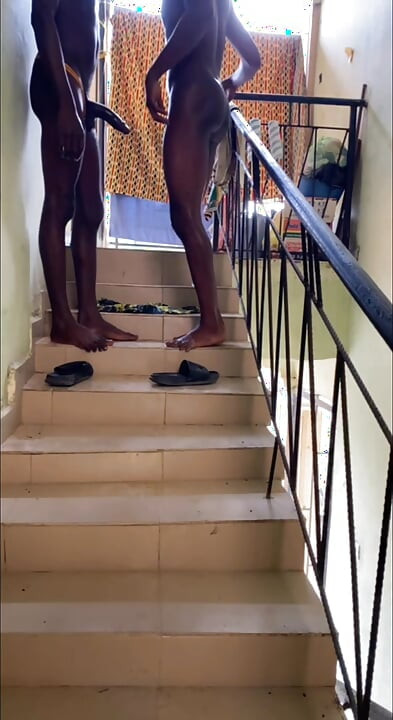 Having Fun Sex at the Staircase