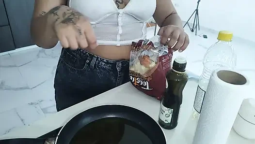 Kochen mit cummy Bear