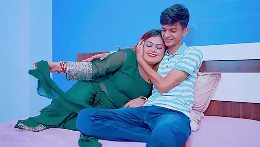 Big boobs hot newly married couple enjoyed their first suhagrat night