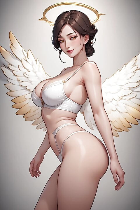 Angelic Beauty, Hot Girls With Wings, Hentai, Artificial Intelligence, Angels
