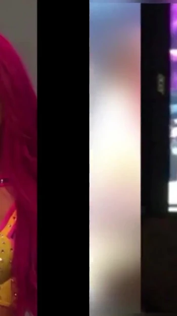 Iconic moment from "WWE Sasha Banks Cum Compilation"