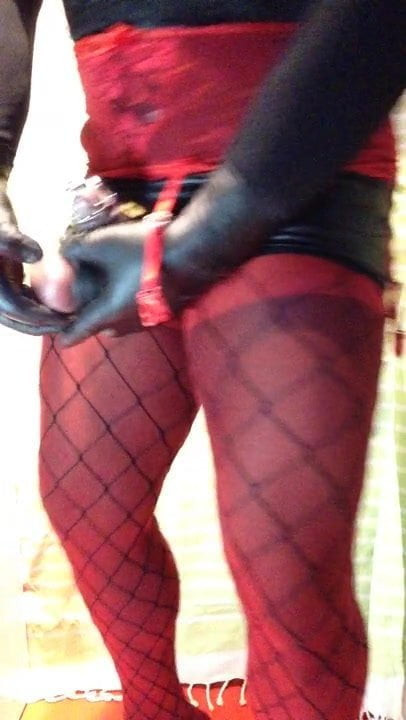 SISSY SLUT CASTITY COCK RING BALL