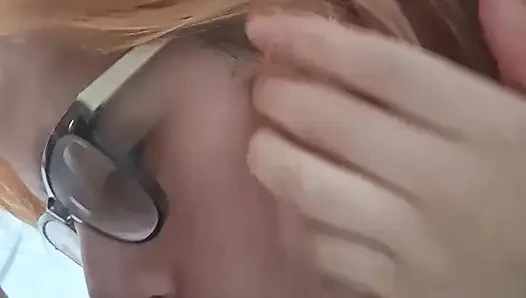 Petite blonde trans is fucked hard anal