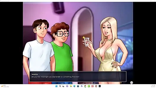 SummerTime Saga - Йоханнес и Эрик наблюдали За Иванкой, Iwanka сделал Йоханнесу минет перед камерой