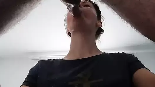 Hard deep suck sloppy blowjob deepthroath