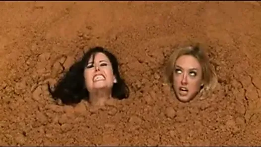 2 Nude Busty Women in Quicksand